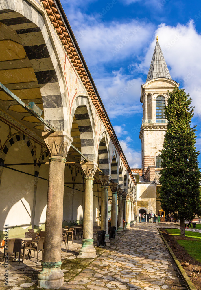 View of the Tower of Justice in the Topkapı Palace, Istanbul