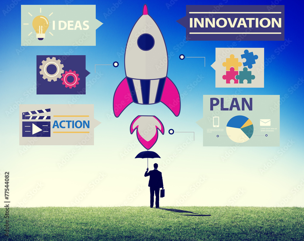 New Business Innovation Strategy Technology Ideas Concept