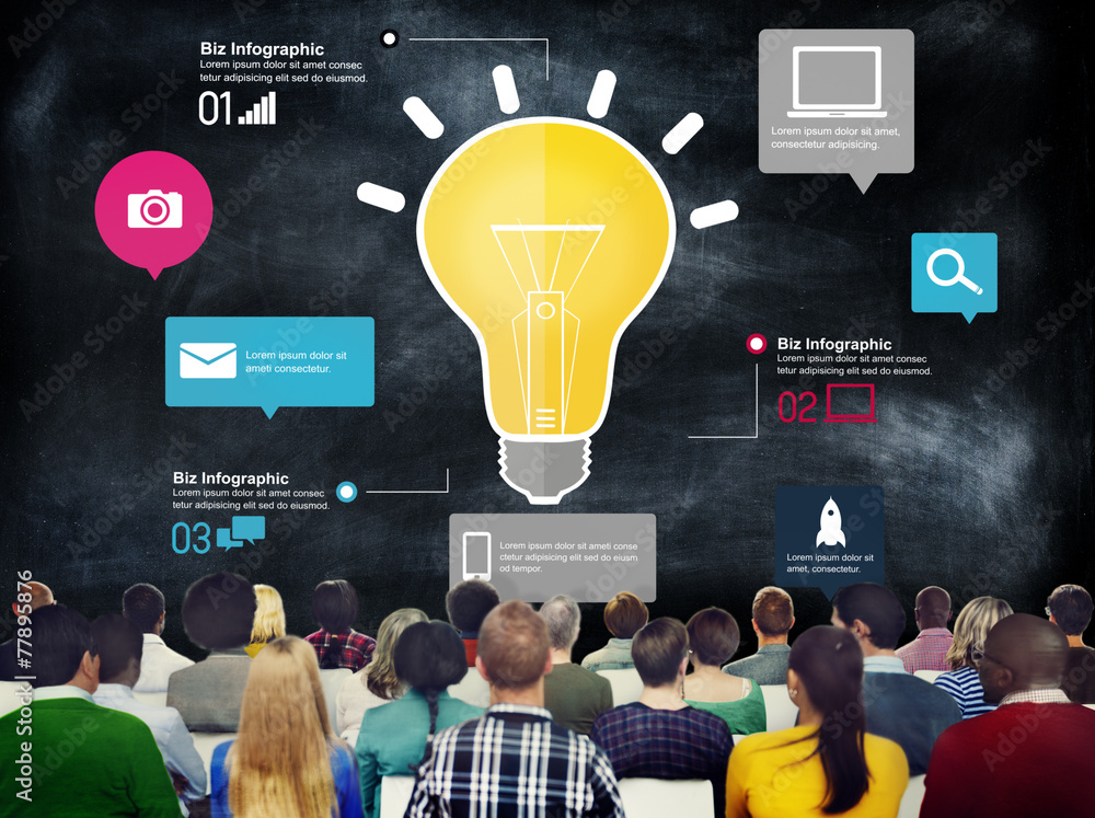 Ideas Inspiration Creativity Biz Infographic Innovation Concept