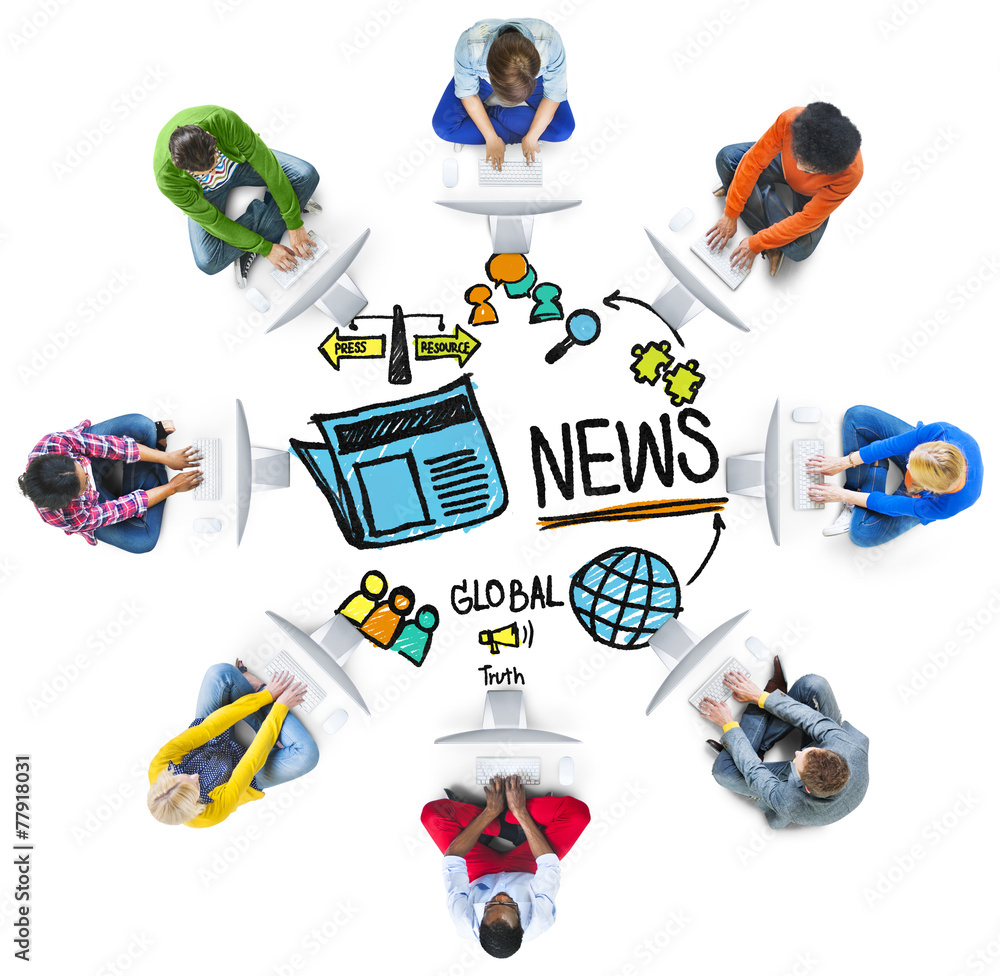 News Journalism Information Publication Update Media Concept