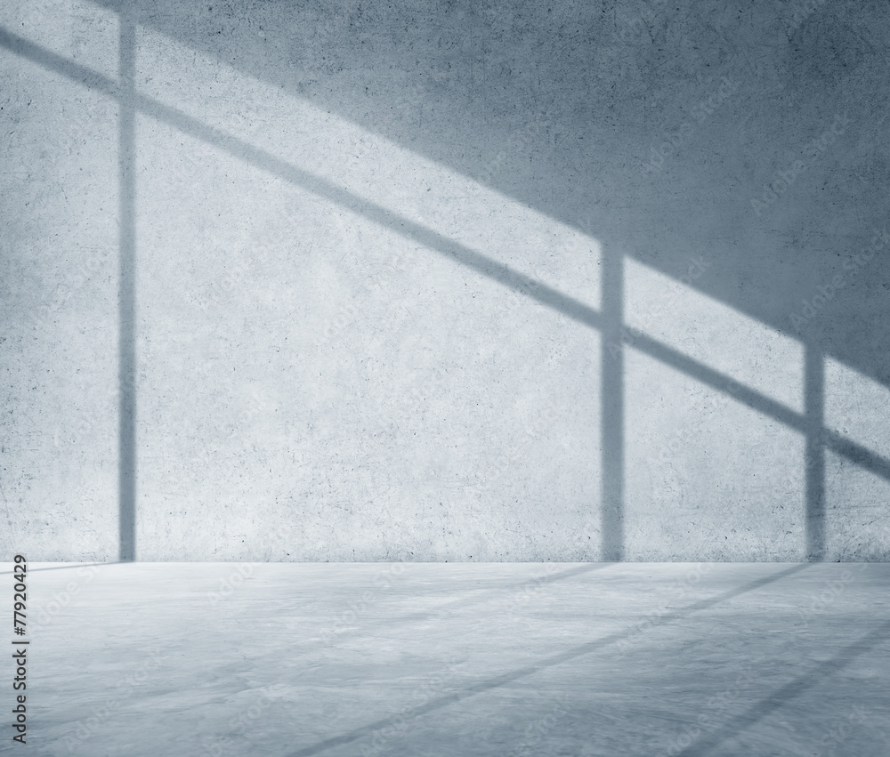 Concrete Room Corner Shadow Cement Wallpaper Concept