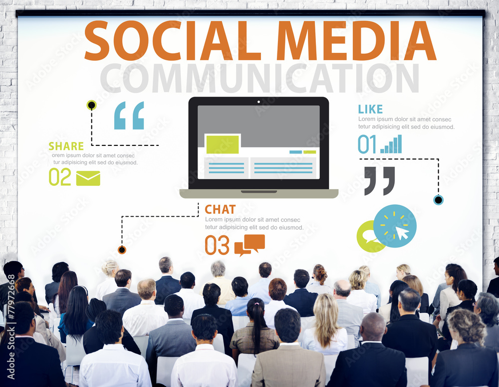 Social Media Social Networking Technology Connection Concept