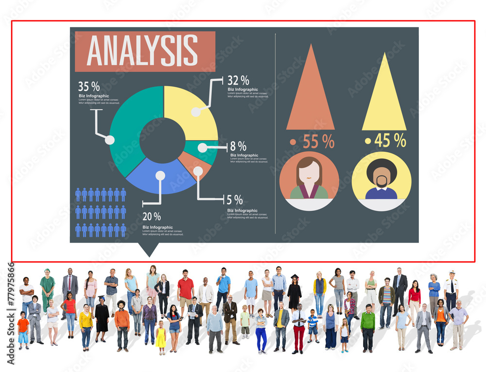 Analysis Analytic Marketing Sharing Graph Diagram Concept