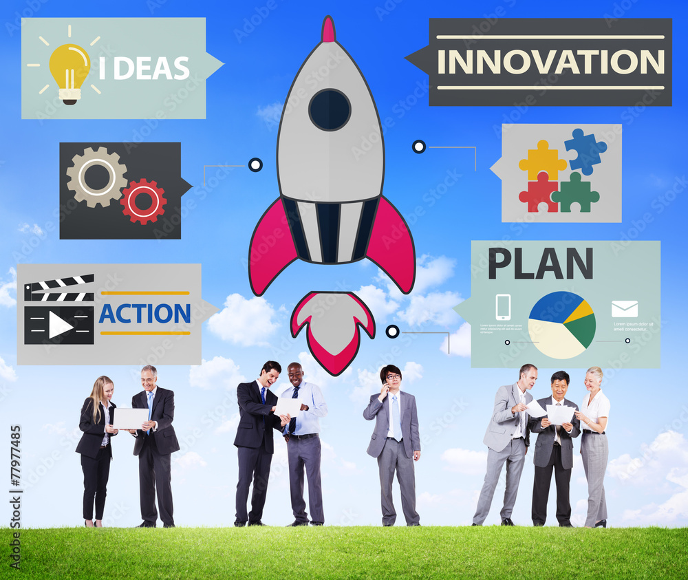 New Business Innovation Strategy Technology Ideas Concept