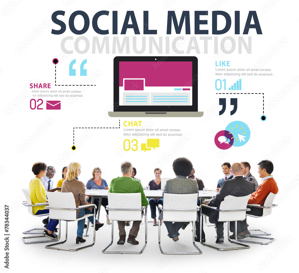 Social Media Social Networking Technology Connection Concept