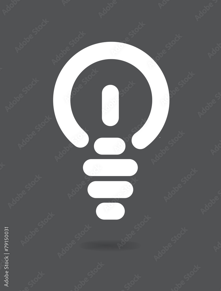 Energy saving light bulb vector