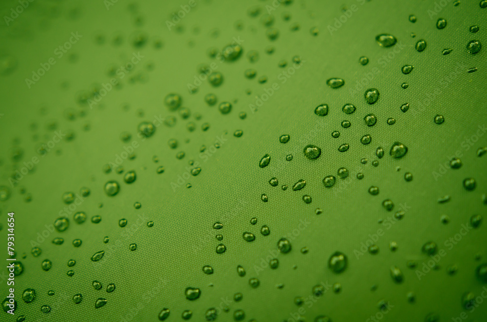 雨伞上的水滴