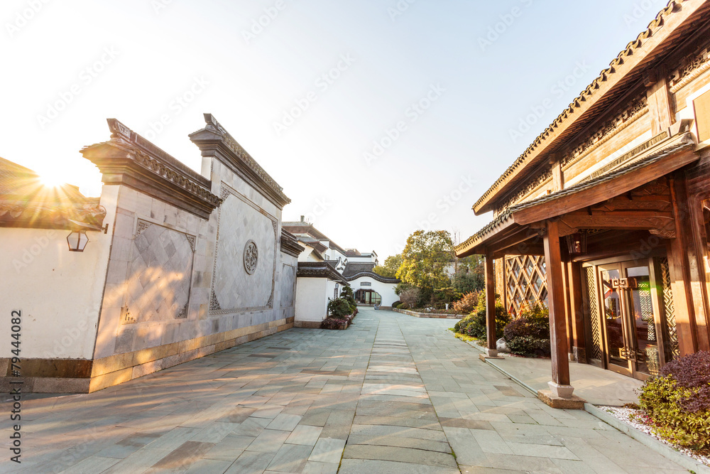 traditional chinese vintage residence exterior