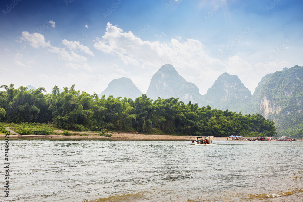 sky,river and mountains in Guilin