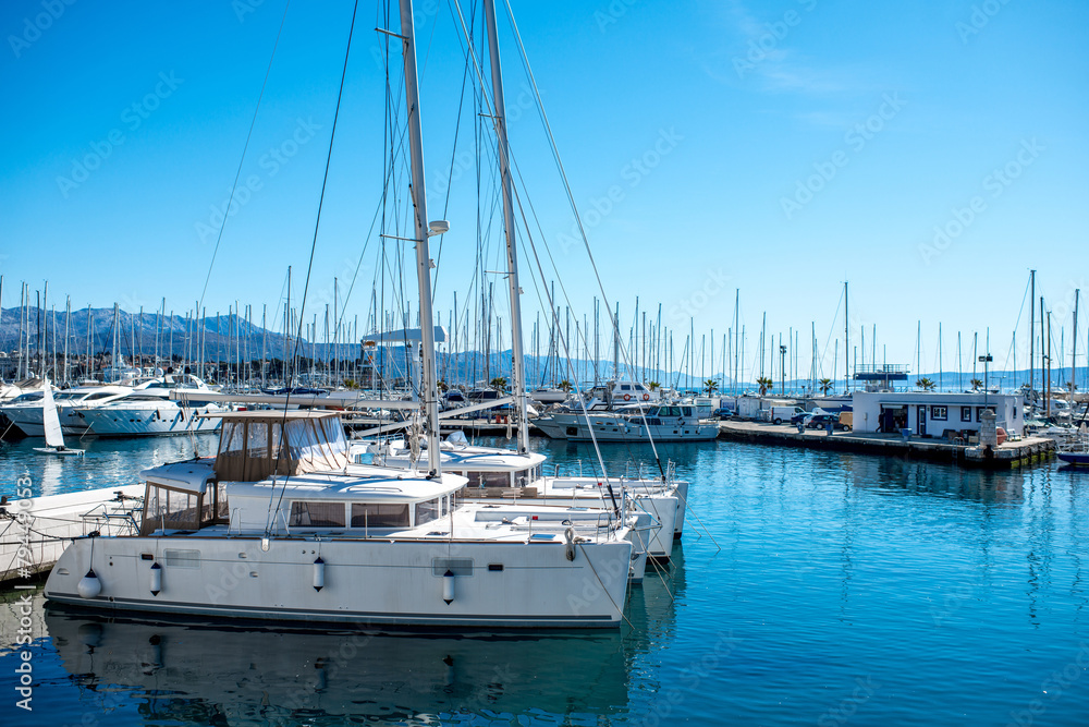 Yachts in the harbour