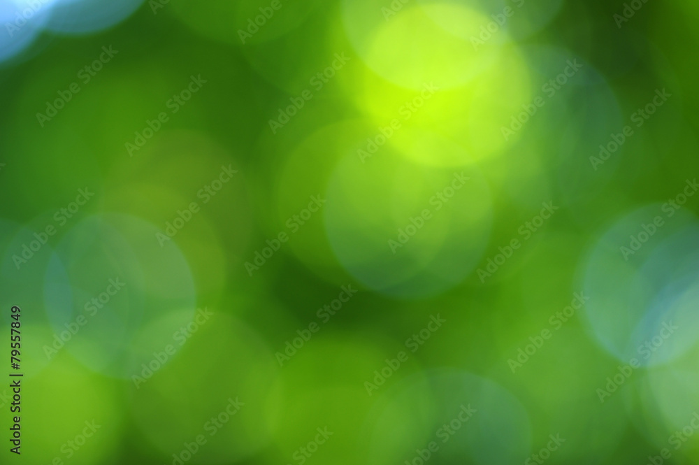 green bokeh