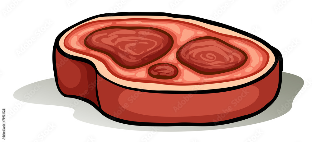 Sliced of a meat