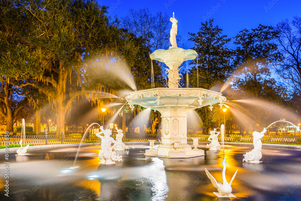 Forsyth Park in Savannah Georgia