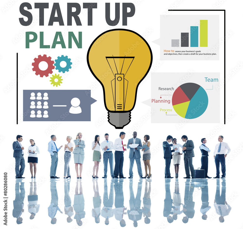 Start Up Launch Business Ideas Plan Creativity Concept