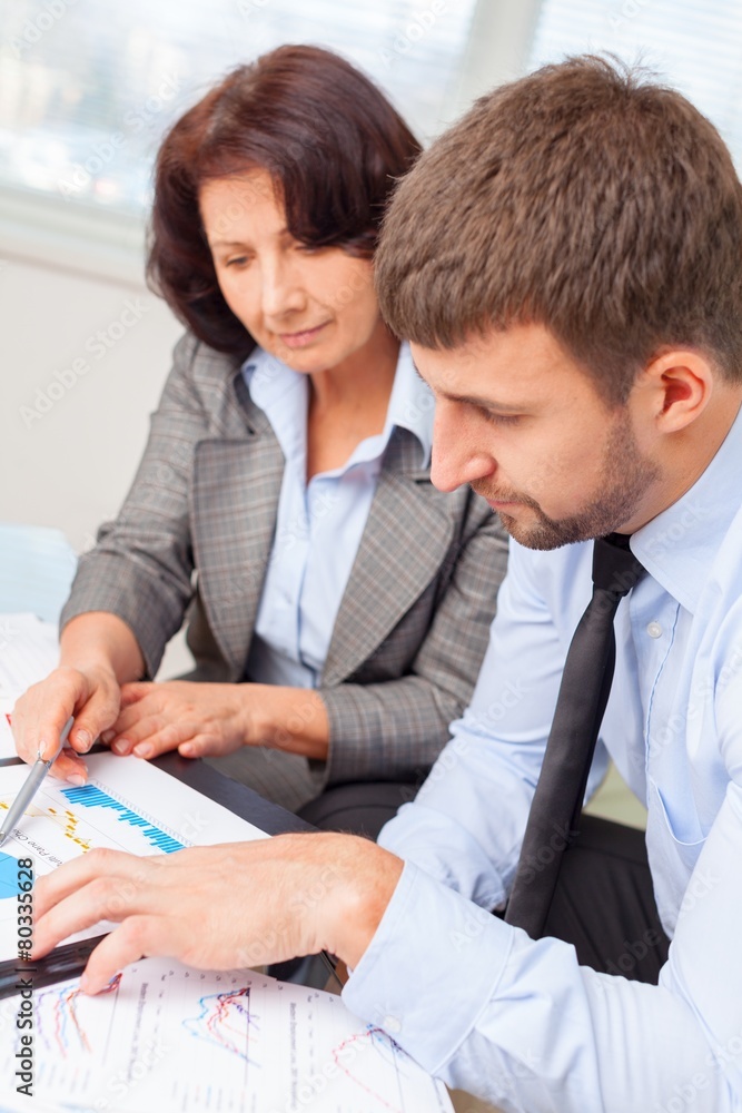 Business. Business team at a meeting