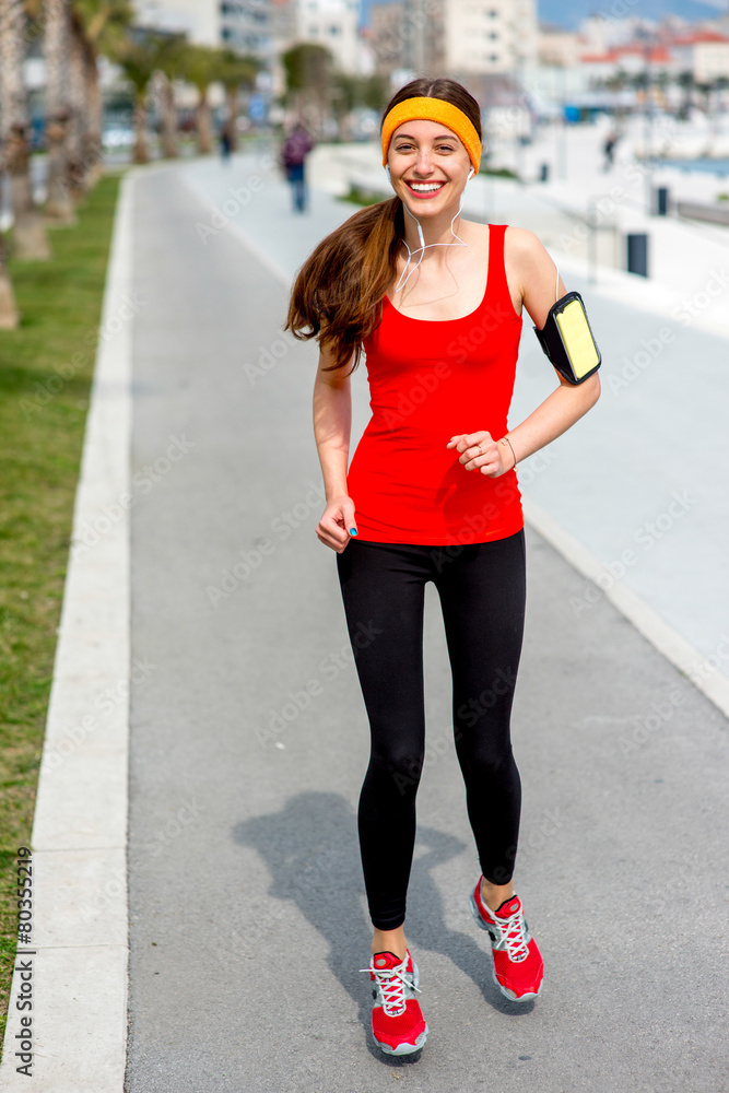 Woman running