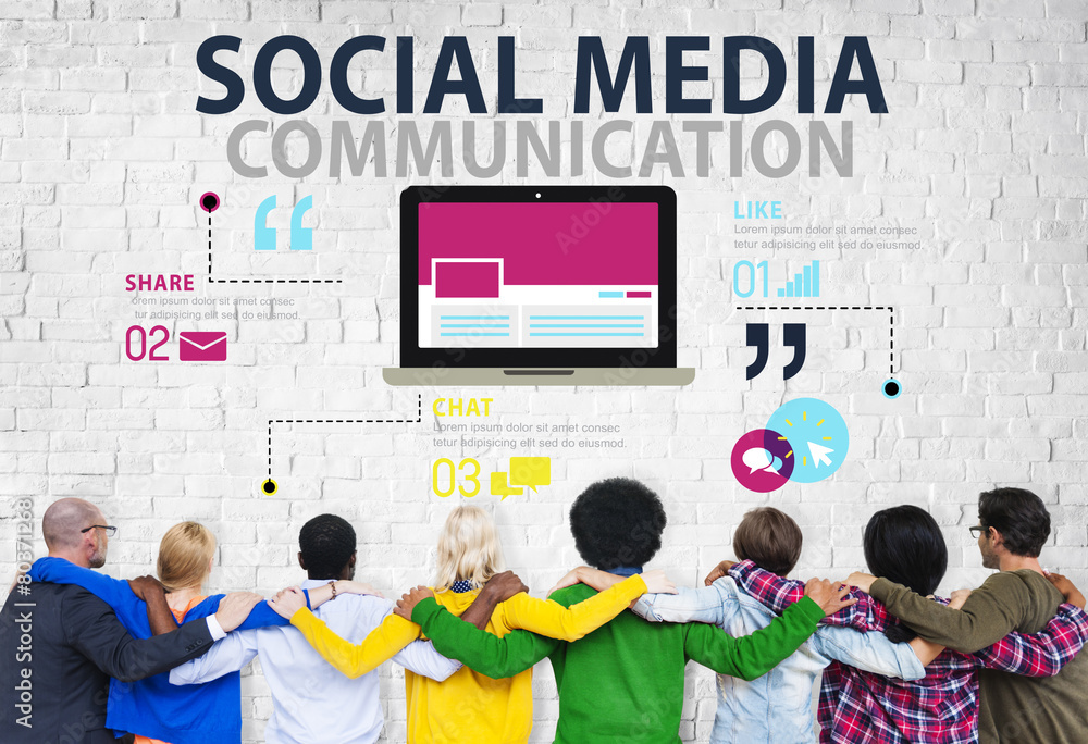 Social Media Social Networking Technology Connection Concept