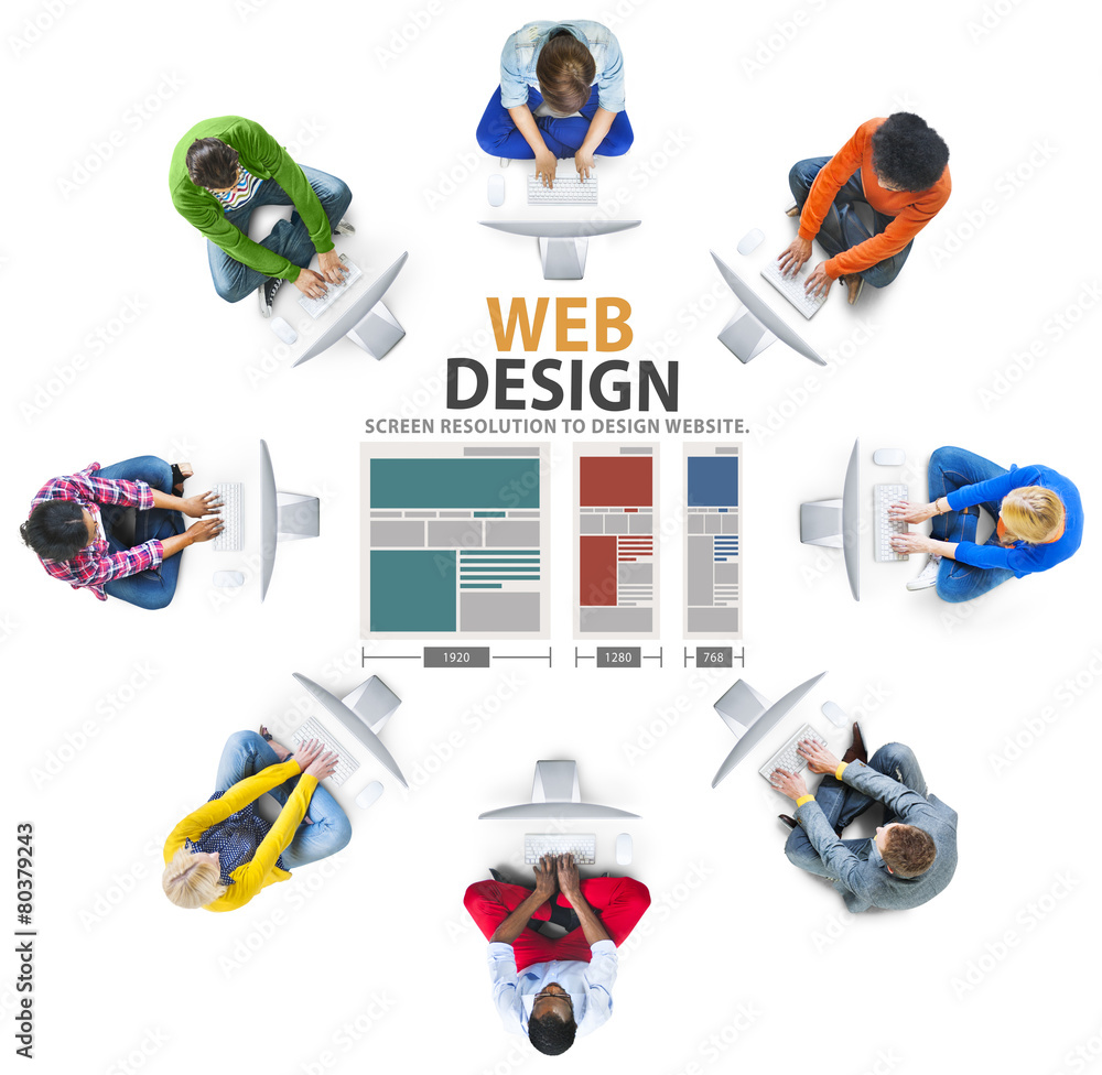 Web Design Network Website Ideas Media Information Concept