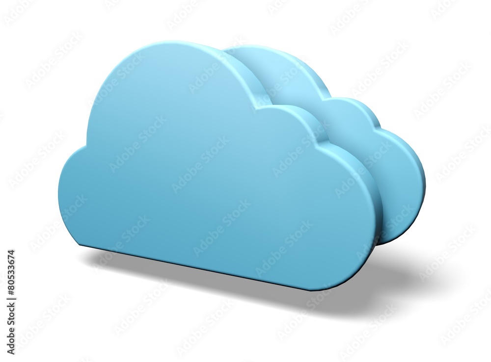 Cloud. 3D. Cloud 3d icon