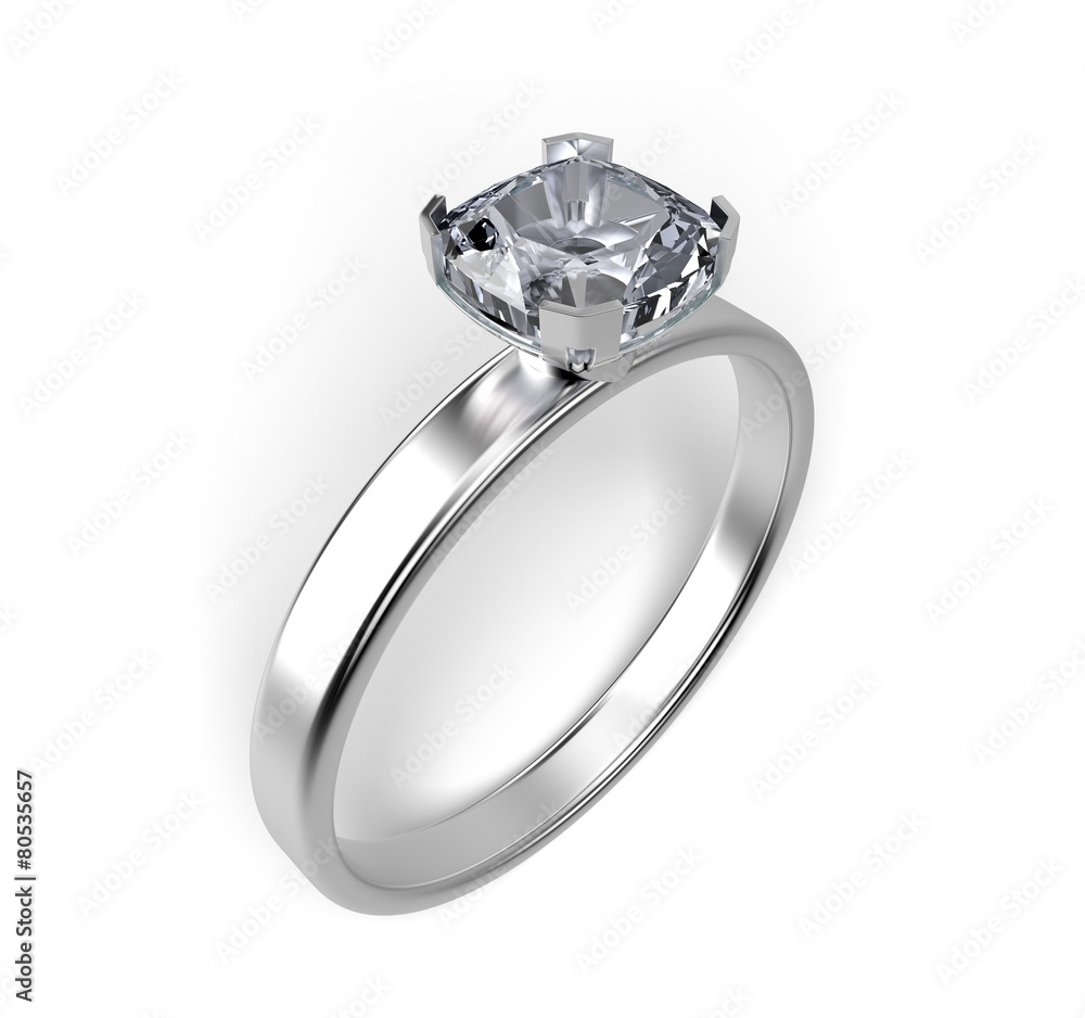 Ring. 3D. Diamond Ring