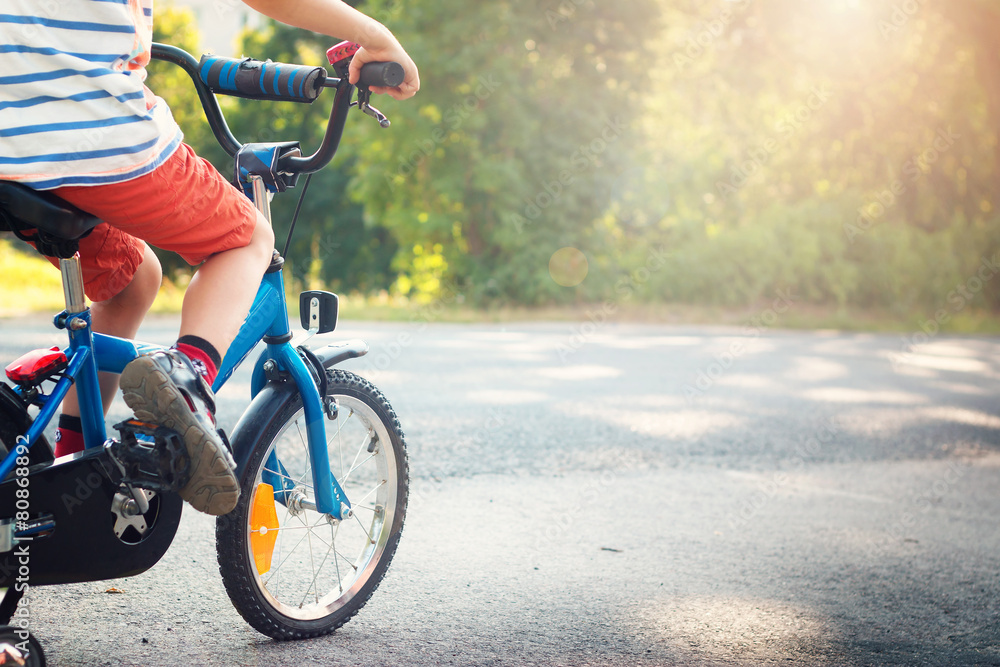 child on a bicycle