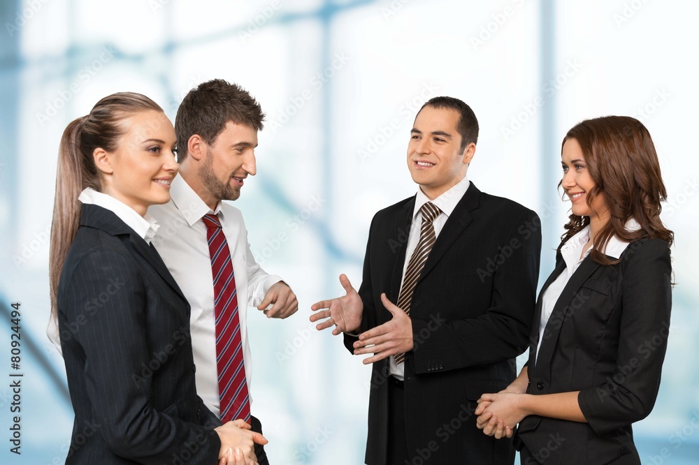 Business. Portrait of happy young businessman