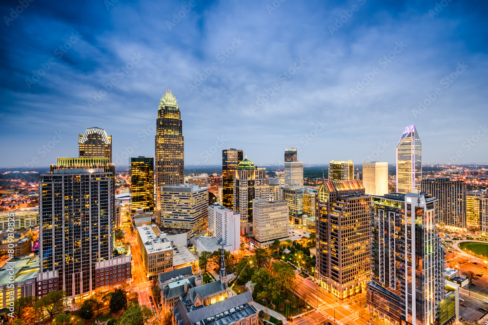 Charlotte, North Carolina Skyline