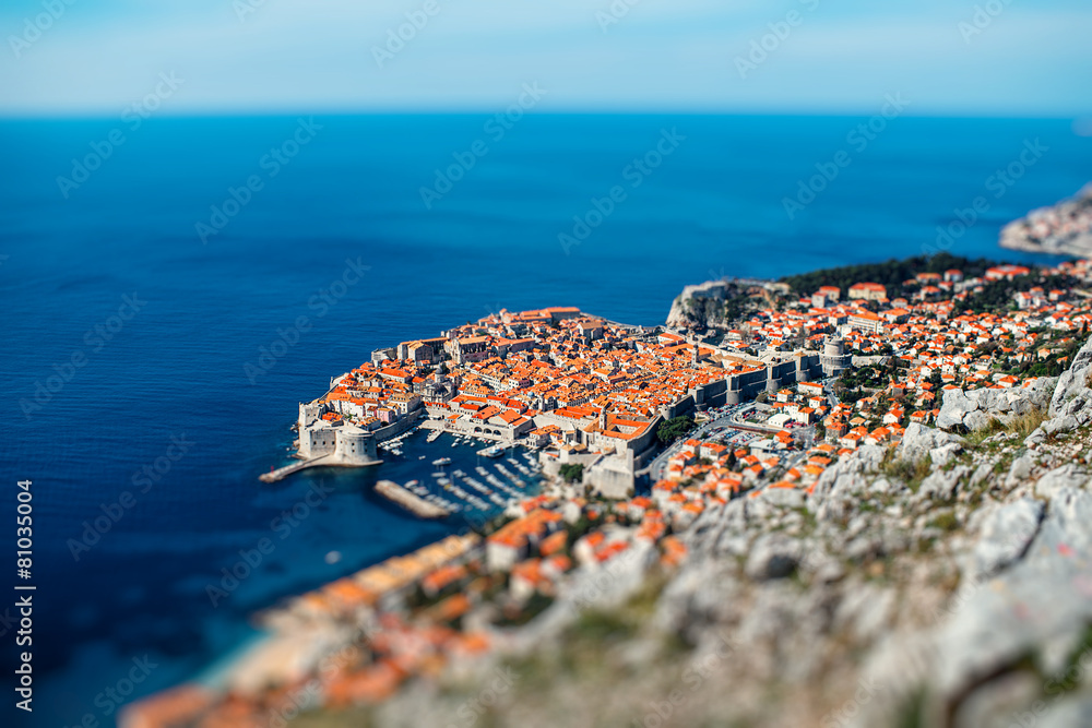 Dubrovnik city top view