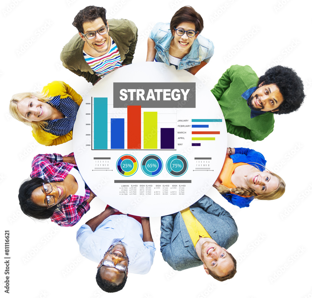 Strategy Data Information Plan Marketing Solution Vision Concept