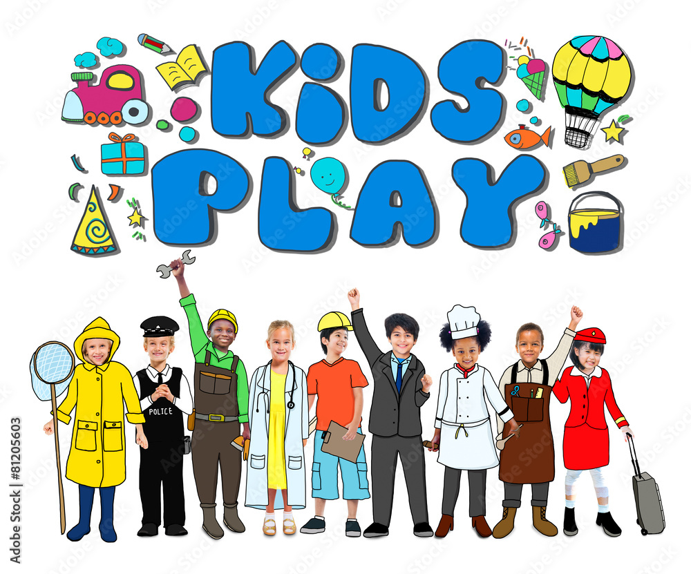 Kids Play Imagination Hobbies Leisure Games Concept