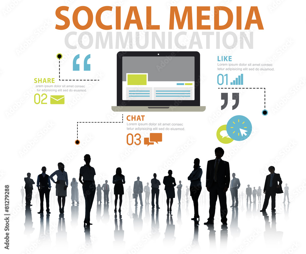 Social Media Social Networking Technology Connection Concept