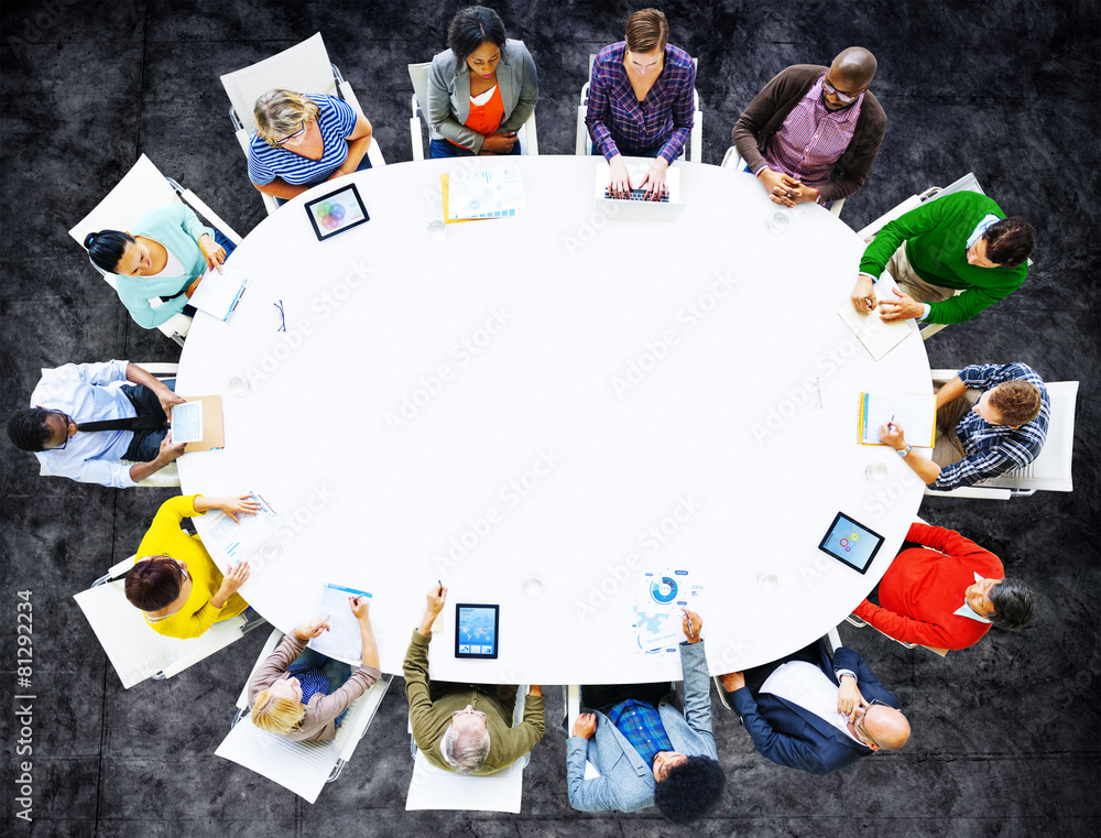 Group of People Business Meeting Brainstorming Concept