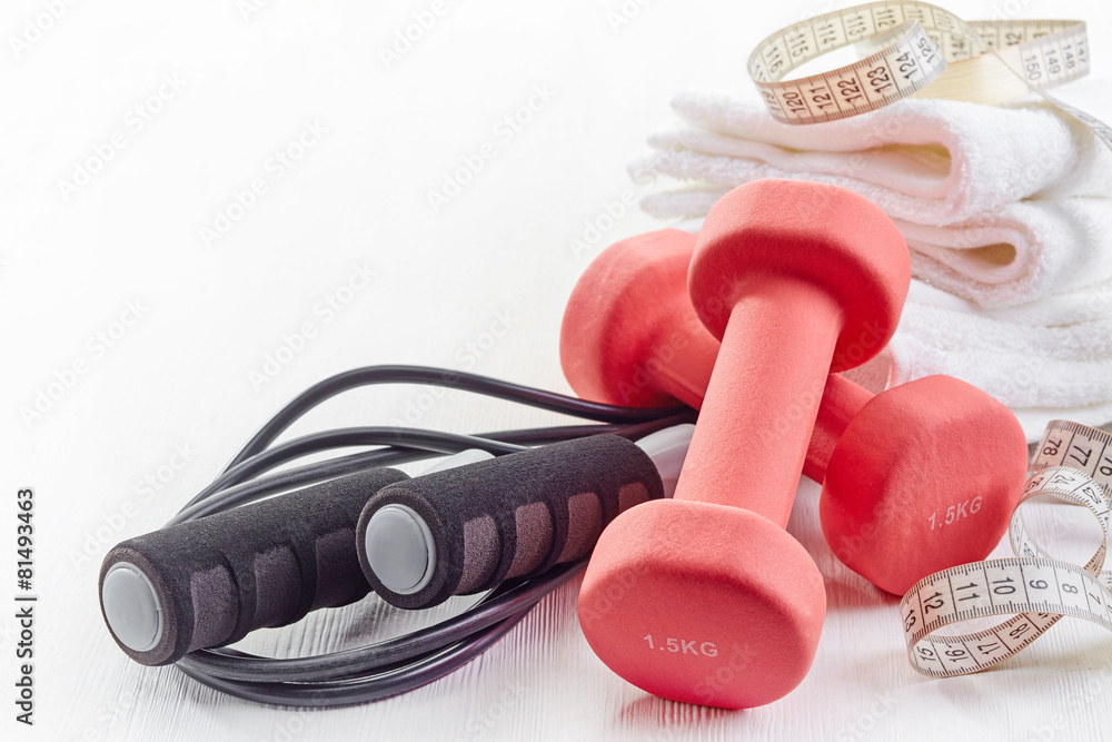 Fitness equipment dumbbells