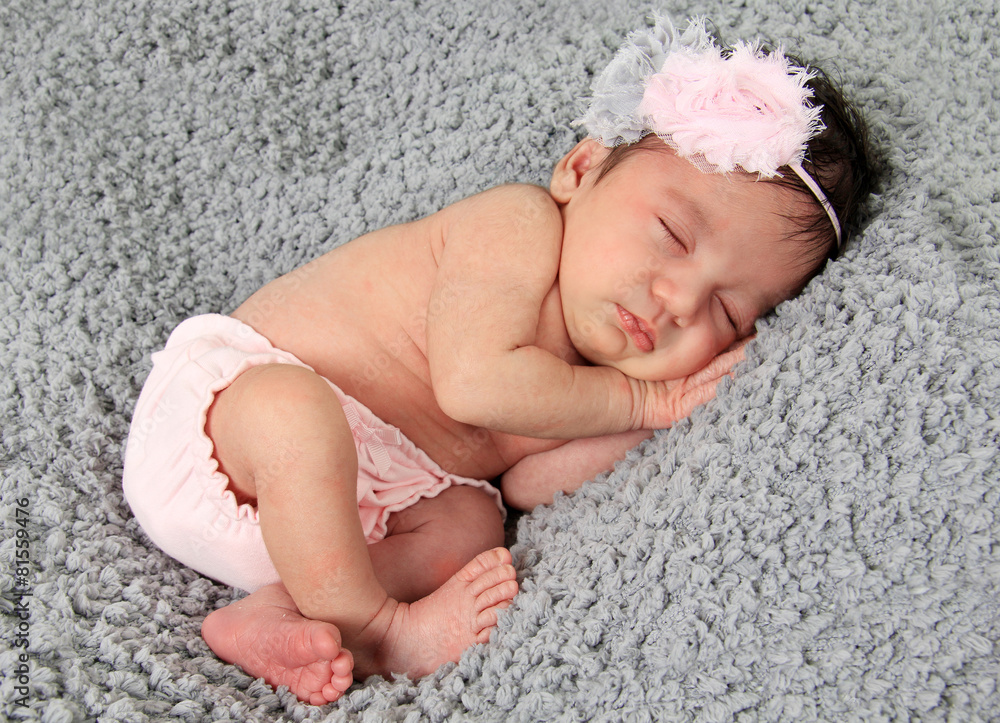 Newborn baby girl