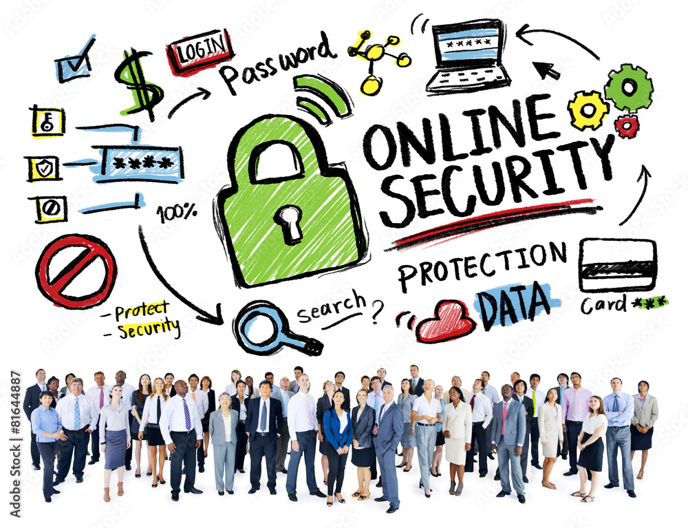 Online Security Protection Internet Safety Aspiration Concept