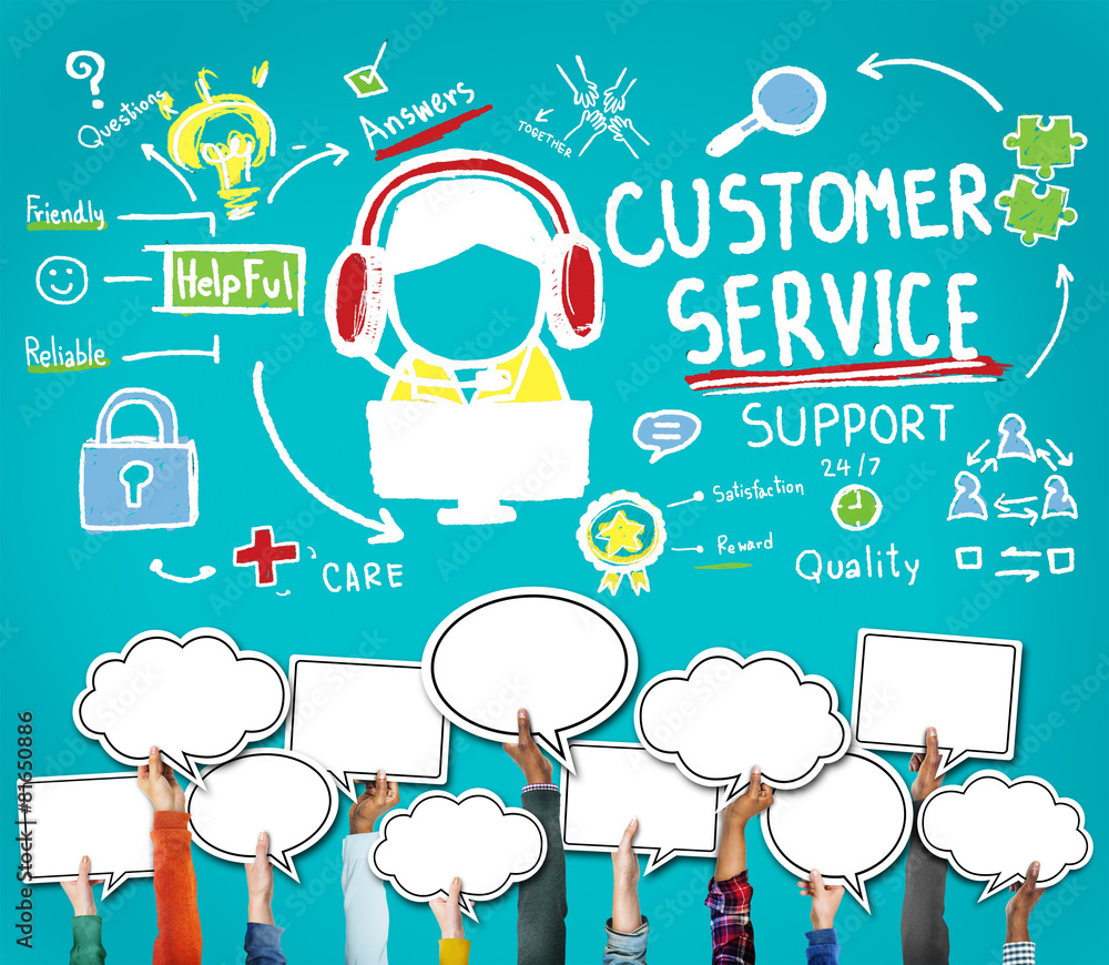 Customer Service Help Business Service Solution Support Concept