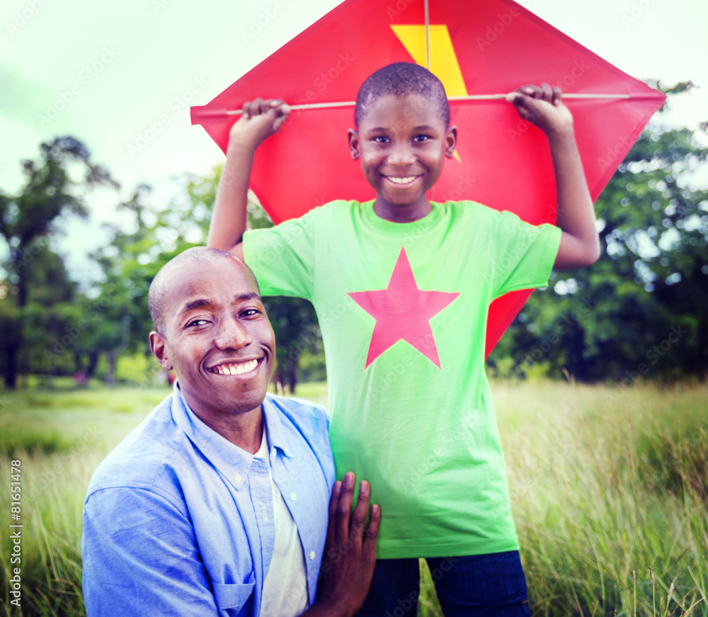 African Family Happiness Holiday Vacation Activity Concept