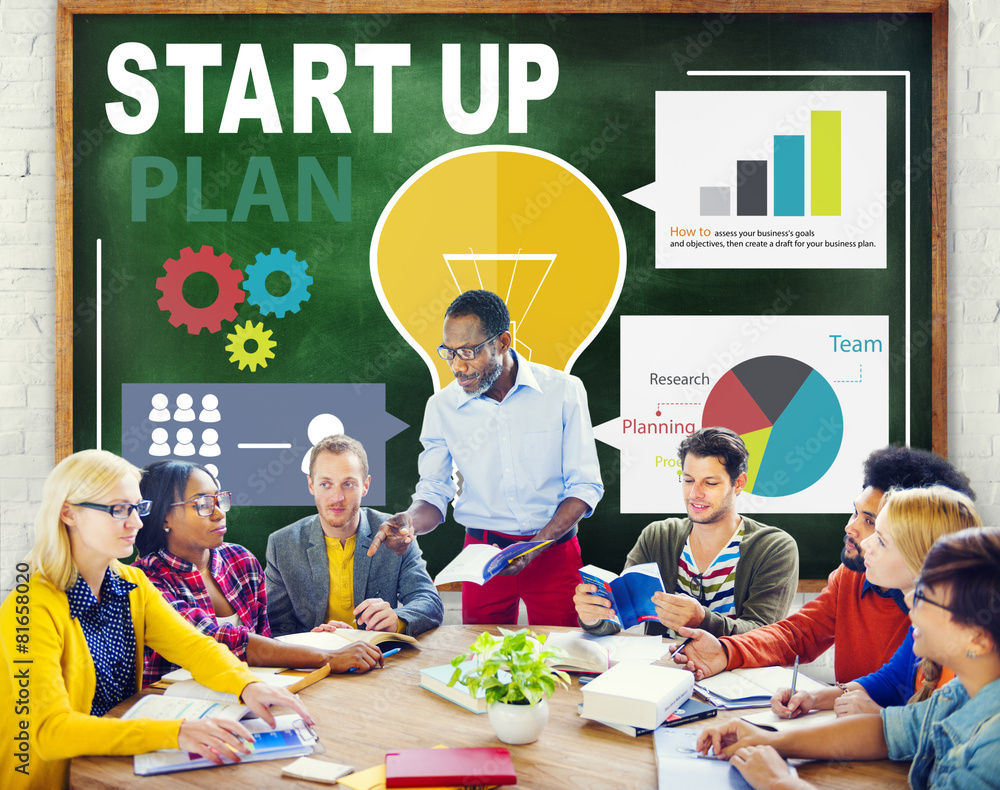 Start Up Launch Business Ideas Plan Creativity Concept