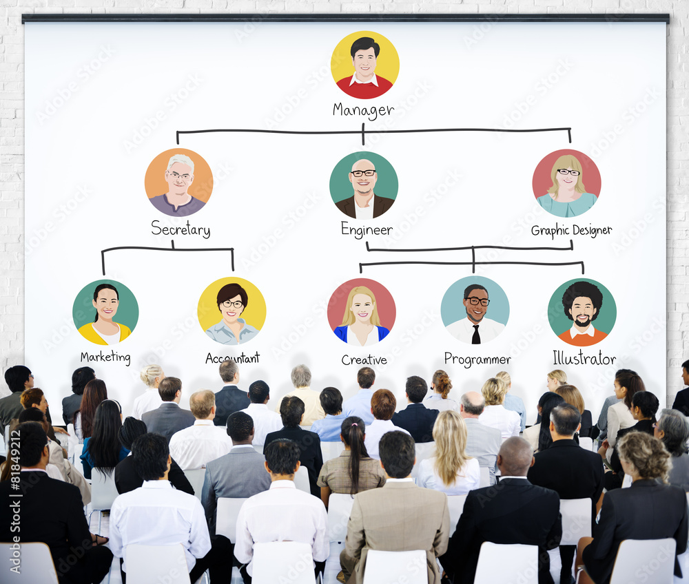 Business People Meeting Team Company Structure Concept