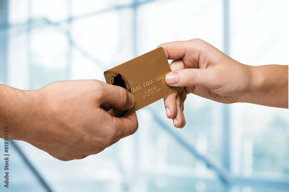 Credit Card. Pay a bill