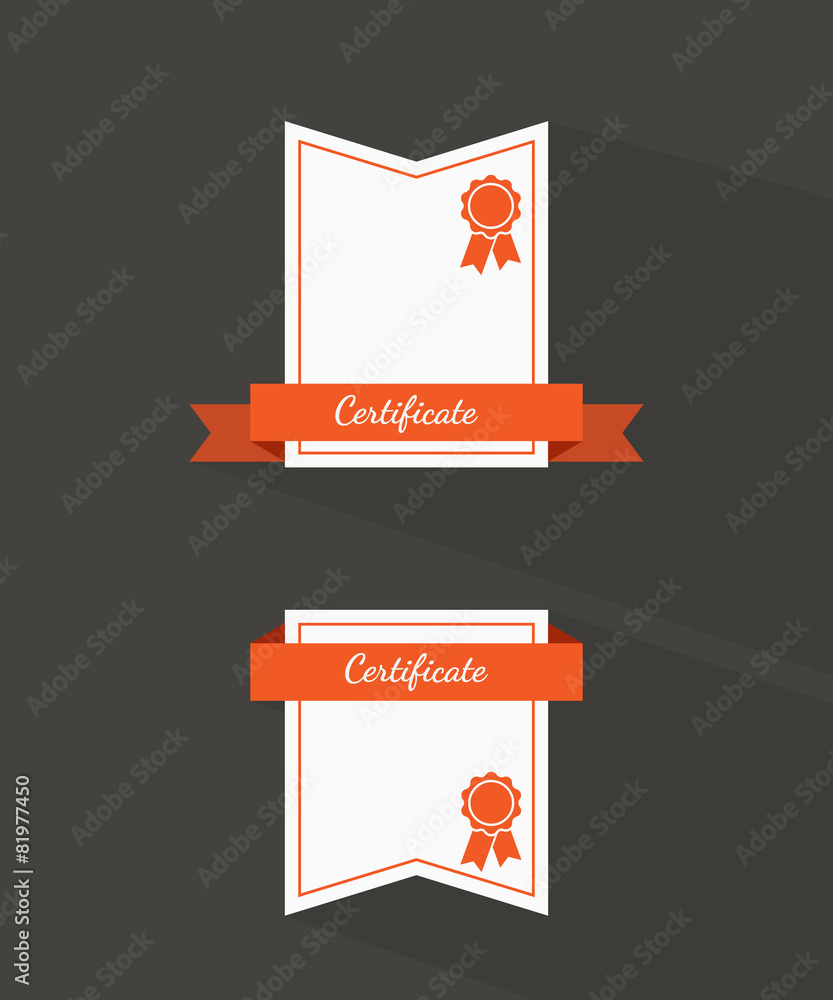 Vector certificate template.