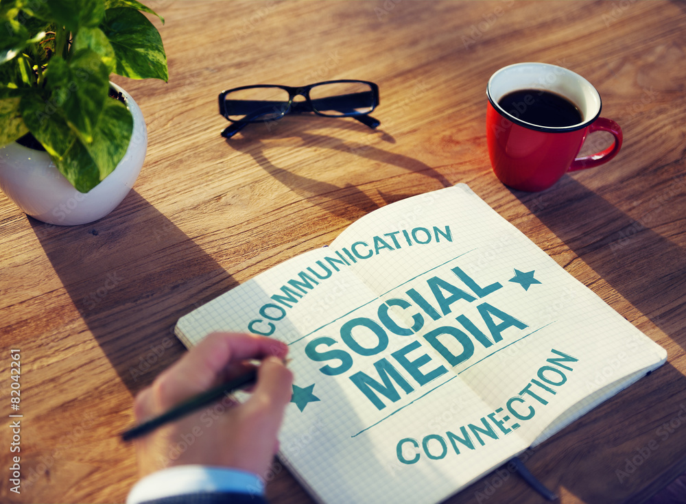 Social Media Communication Connect Socail Network Concept