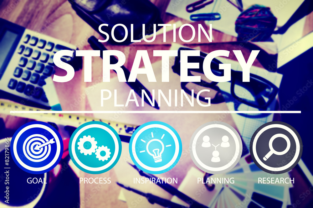 Strategy Business Goals Solution Success Concept