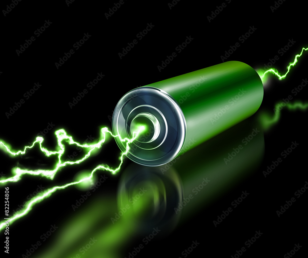 Green energy power supply battery sparks