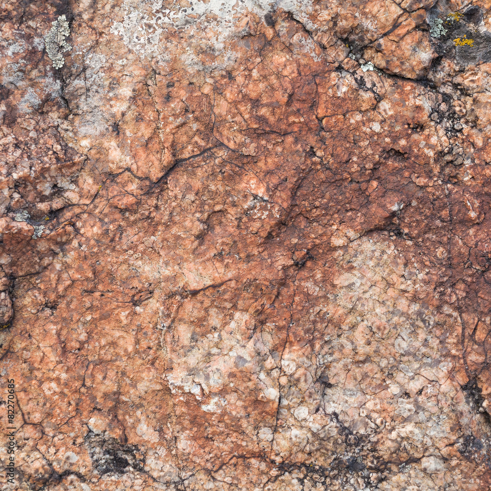 Natural granite stone texture background. Rough and rusty