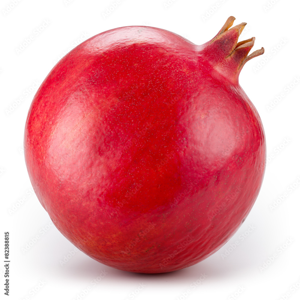 Pomegranate isolated on white. With clipping path.