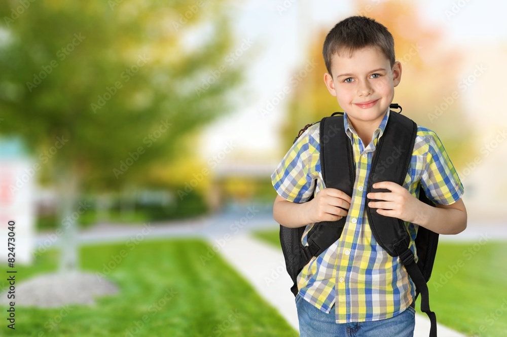 Child. Smiling Hispanic Student Portrait