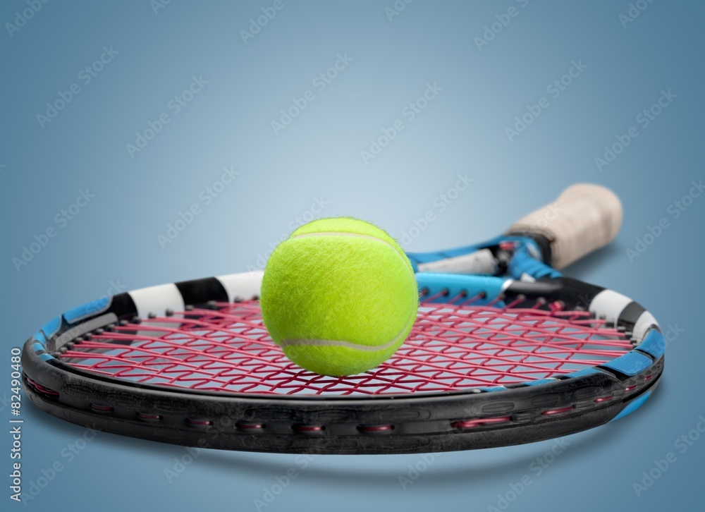 Tennis Racket. Tennis Ball and Racket