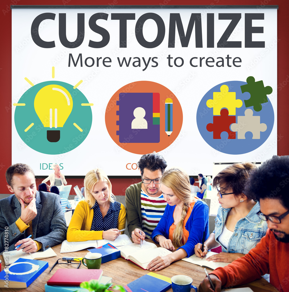 Customize Ideas Identity Individuality Innovation Personalize Co