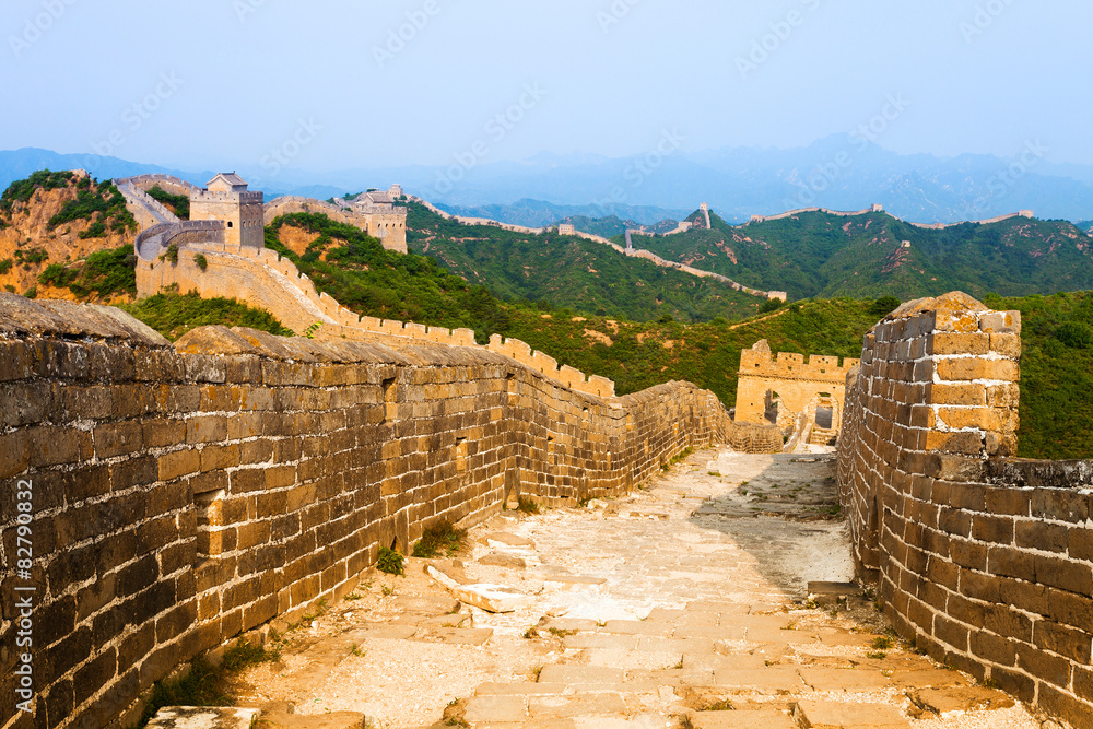 Great wall under sunshine